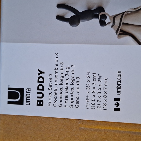 Climbing people wall hooks. Set of 3. Black. - Picture 4 of 6